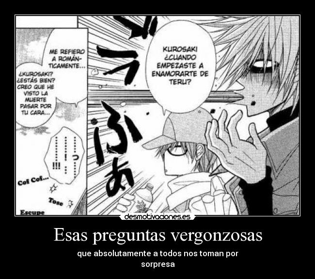 carteles preguntas anime desmotivaciones