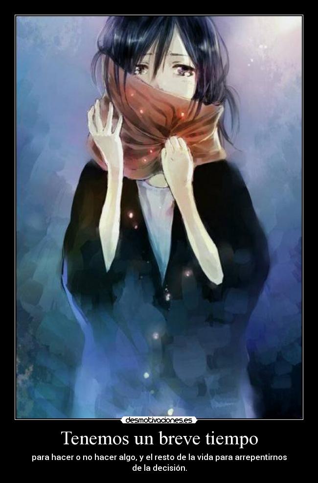 carteles raptorhunters nigatsu harukaze anime manga otaku titanes shingeki kyojin mikasa amor arrepentida desmotivaciones