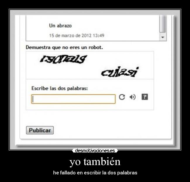 yo también -