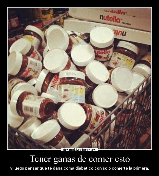 Tener ganas de comer esto - y luego pensar que te daría coma diabético con solo comerte la primera.