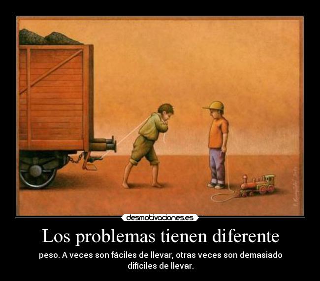 Los problemas tienen diferente -