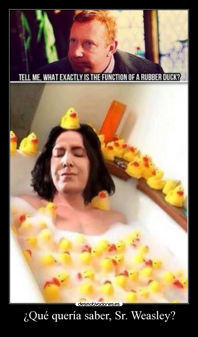 ¿Qué quería saber, Sr. Weasley? - 