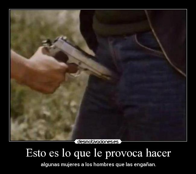 Esto es lo que le provoca hacer -