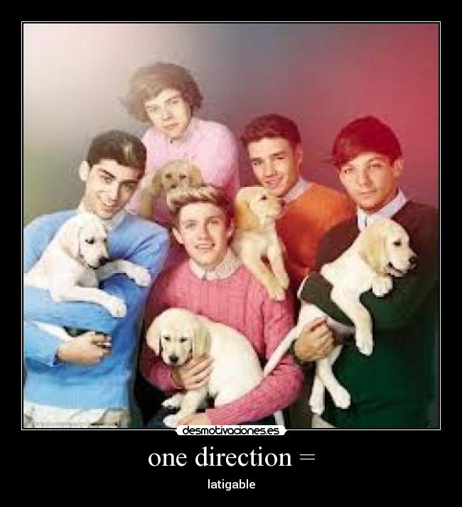 one direction = -