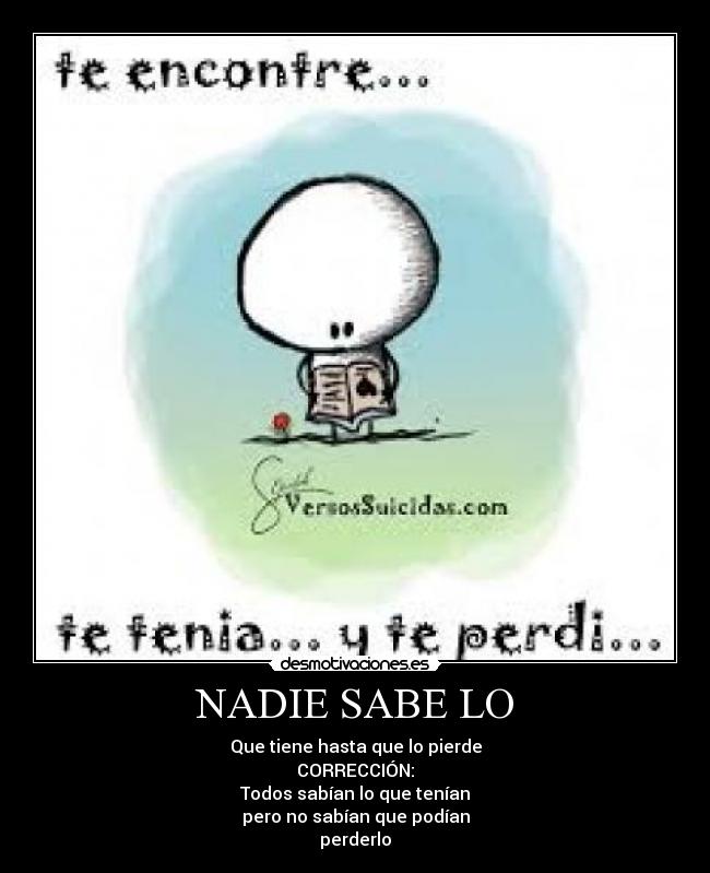 NADIE SABE LO - 