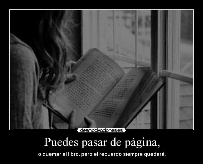 Puedes pasar de página, -