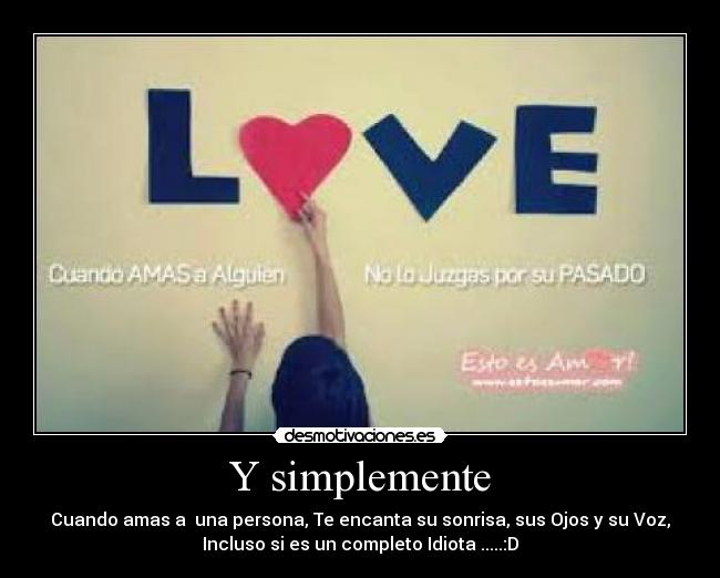 Y simplemente - 