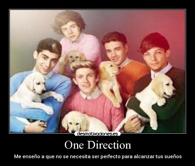 One Direction - Me enseño a que no se necesita ser perfecto para alcanzar tus sueños