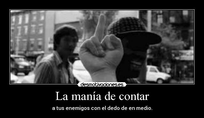 La manía de contar -