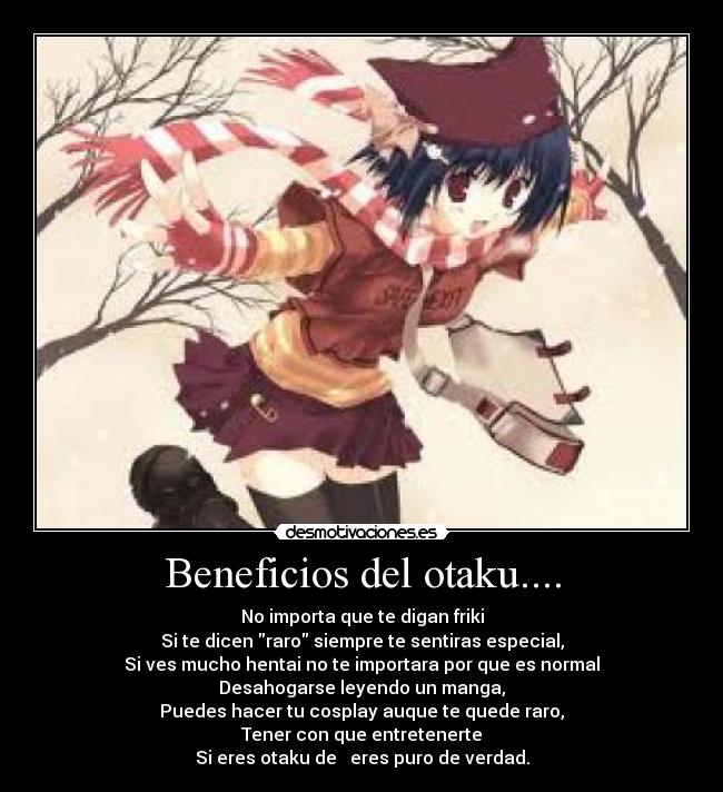 Beneficios del otaku.... -