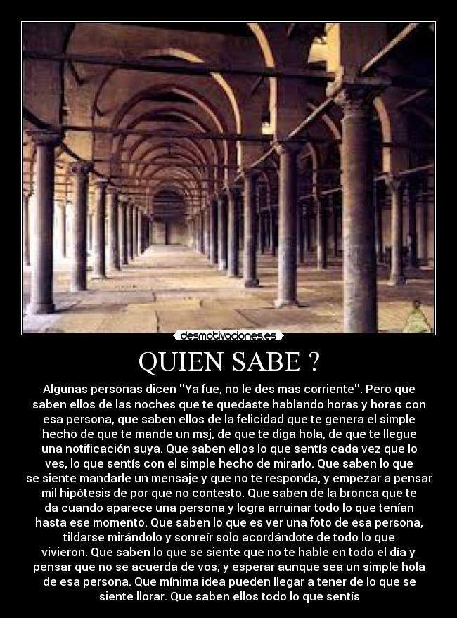 QUIEN SABE ? -