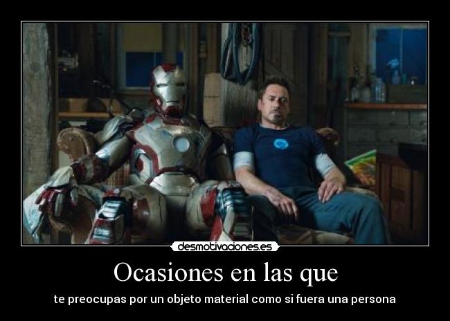 carteles iron man tony stark robert downey desmotivaciones