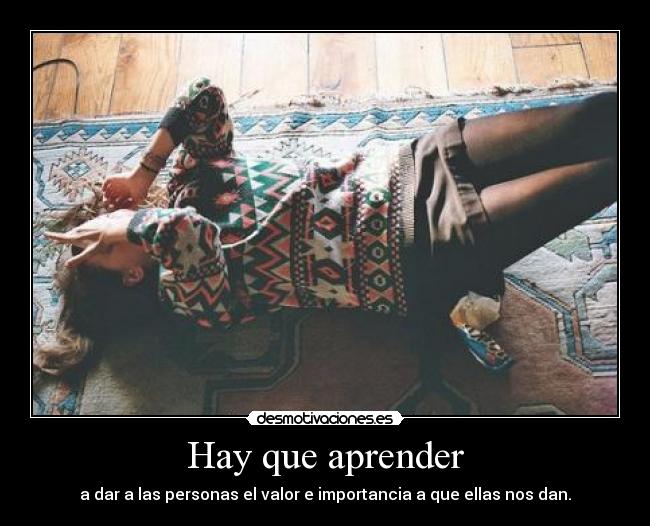 Hay que aprender - 