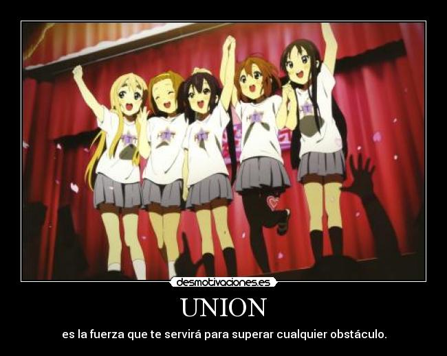 carteles anime union obstaculo desmotivaciones