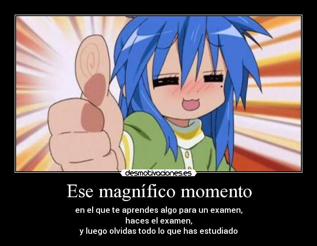 Ese magnífico momento -