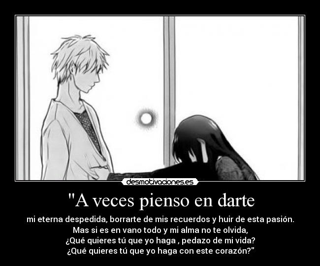 A veces pienso en darte - 