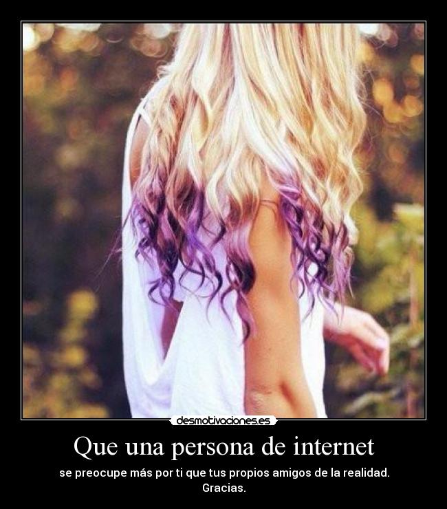 Que una persona de internet - 