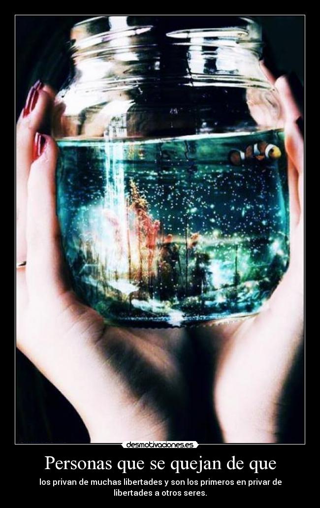 Personas que se quejan de que - 