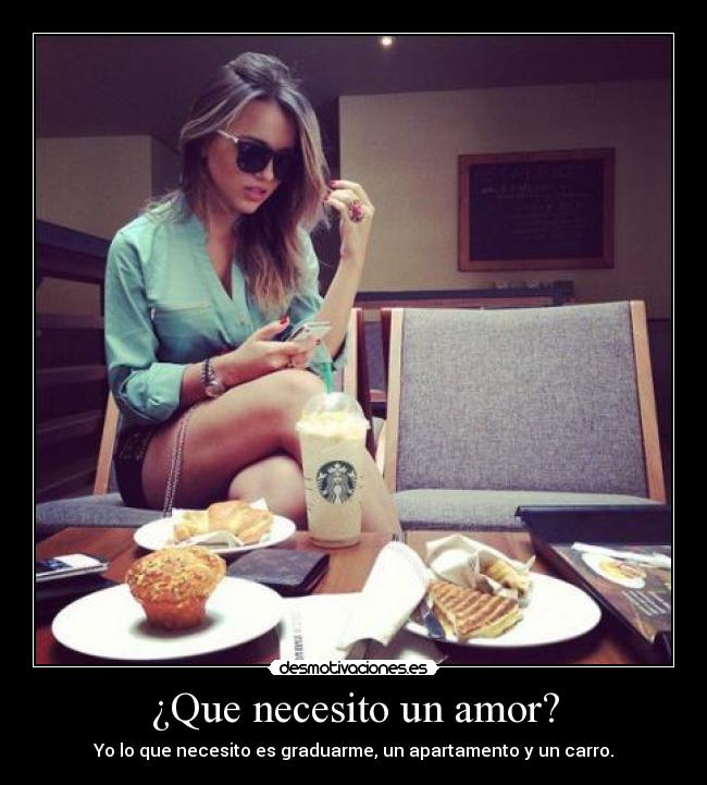 ¿Que necesito un amor? -