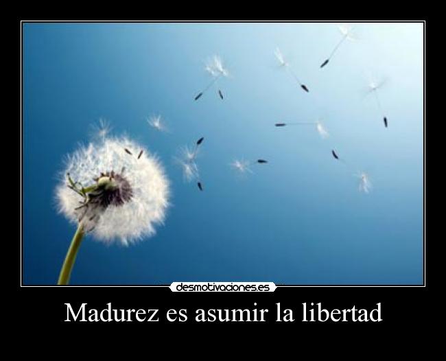 Madurez es asumir la libertad -