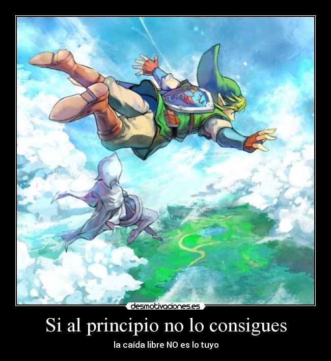 Si al principio no lo consigues - la caída libre NO es lo tuyo