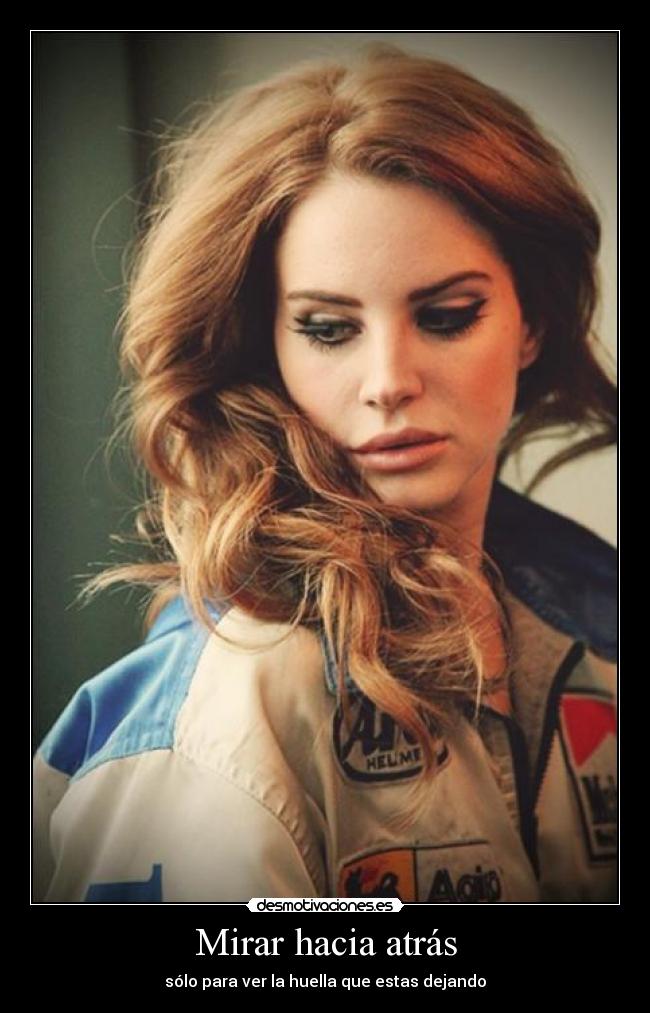 Mirar hacia atrás - sólo para ver la huella que estas dejando