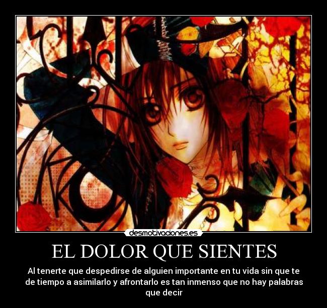EL DOLOR QUE SIENTES -