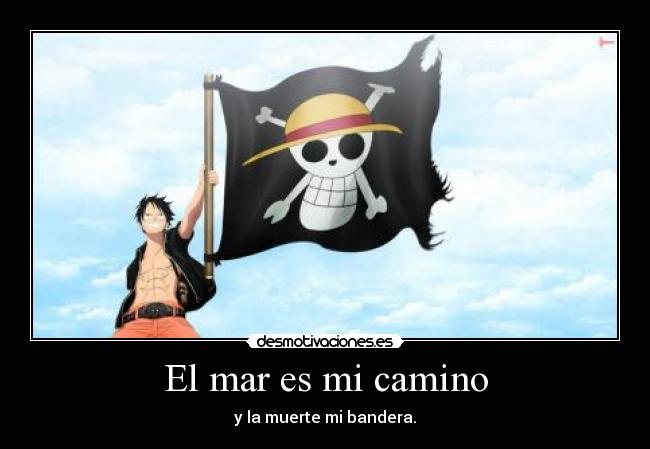 carteles one piece monkey luffy bandera mugiwaras ronoa desmotivaciones