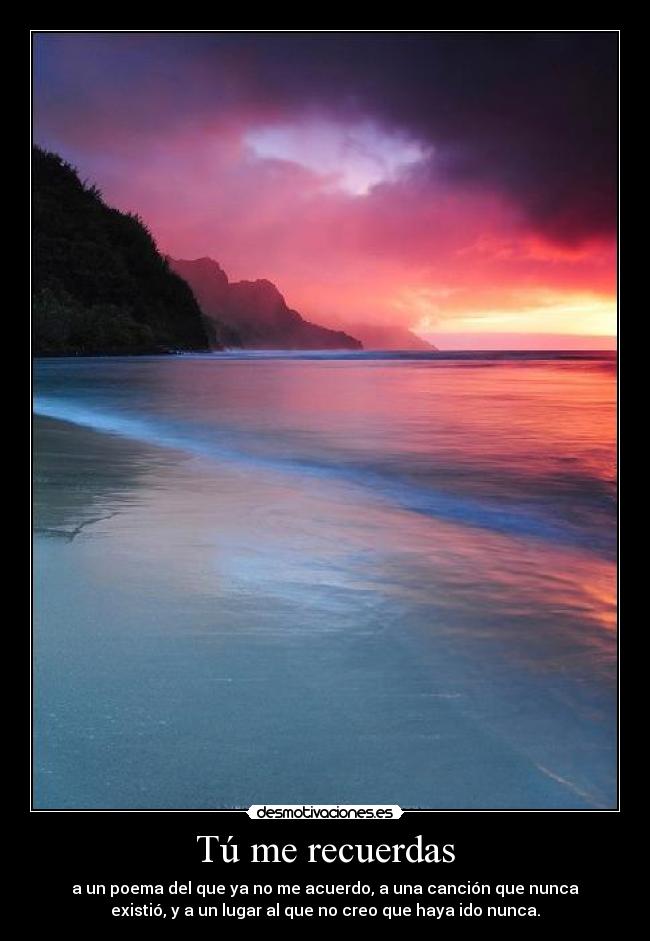 Tú me recuerdas -