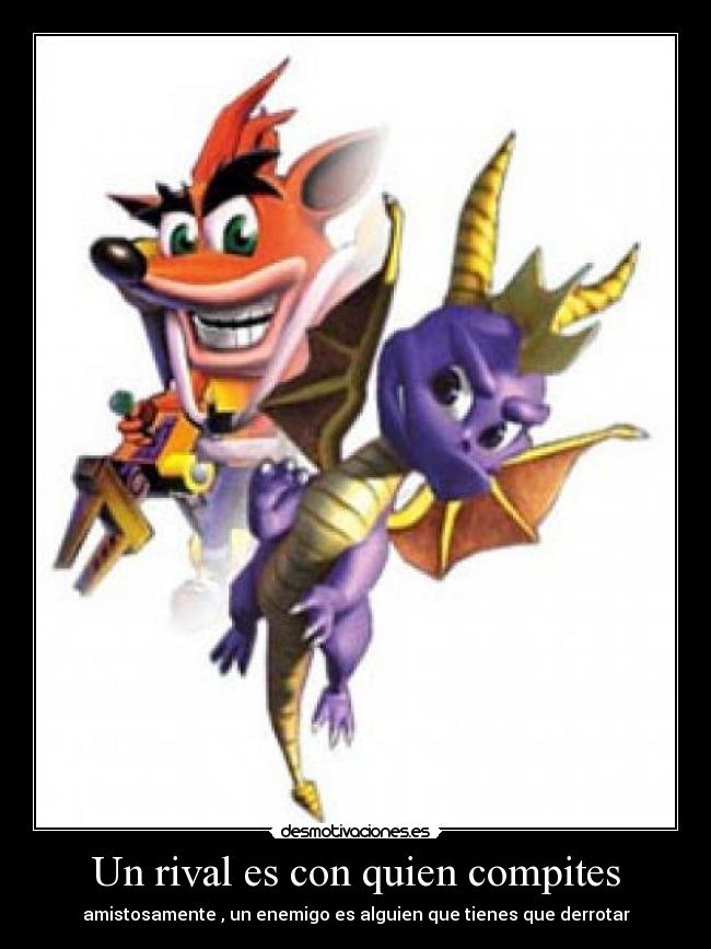 Un rival es con quien compites -
