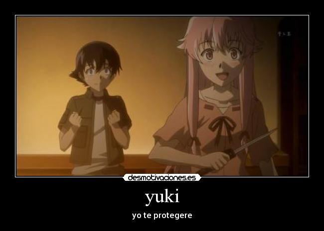 carteles mirai nikki desmotivaciones