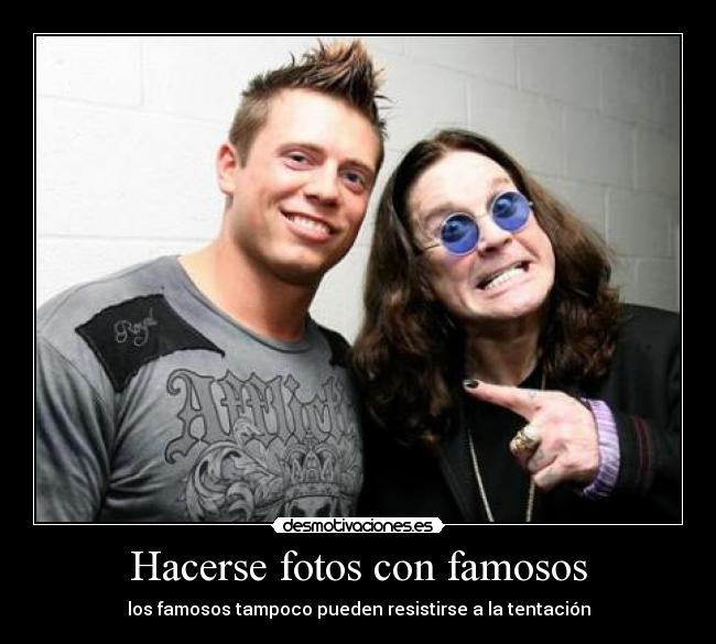 Hacerse fotos con famosos - 