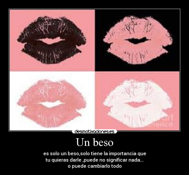 Un beso -