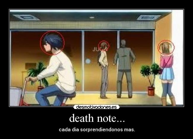 carteles anime death note desmotivaciones