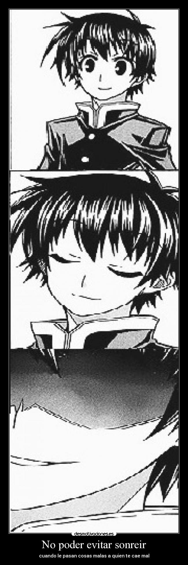 No poder evitar sonreir - 