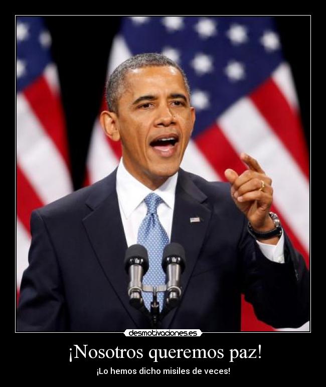 ¡Nosotros queremos paz! -