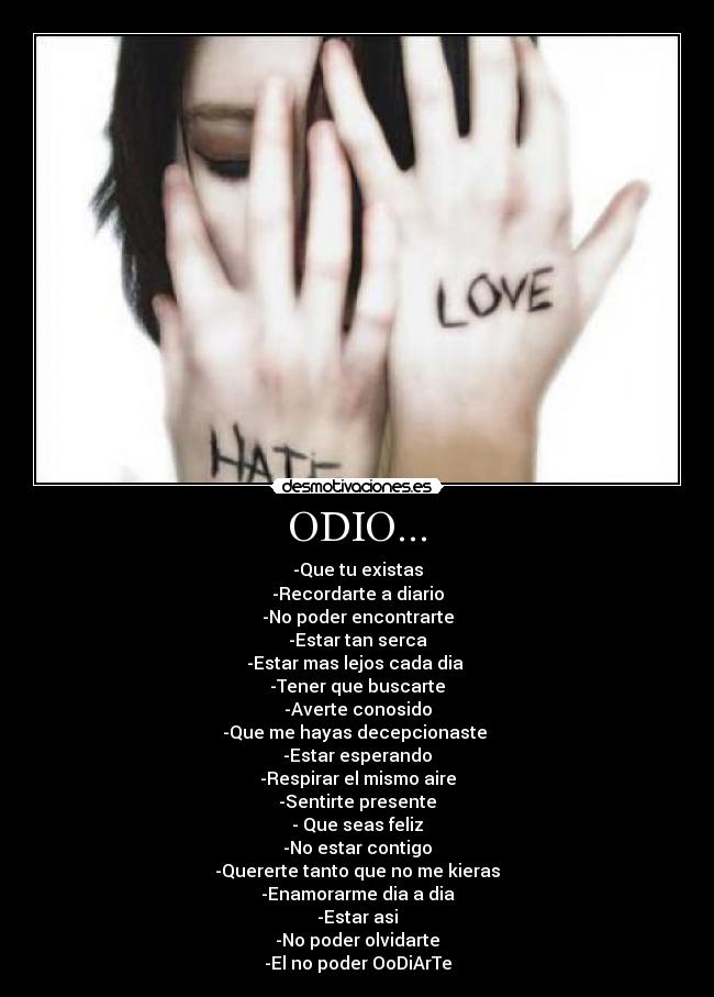 carteles odio odio0 desmotivaciones