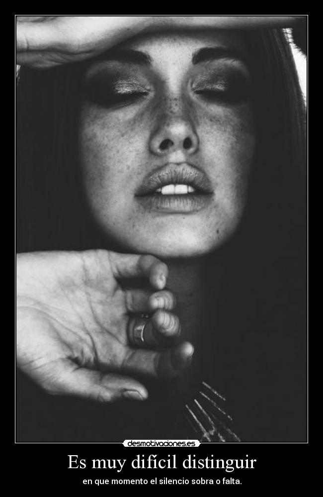 Es muy difícil distinguir -