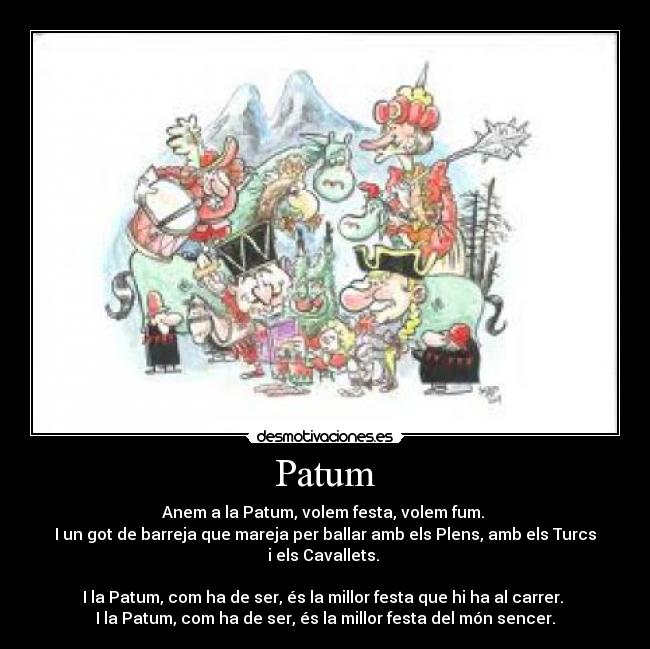 carteles patum desmotivaciones