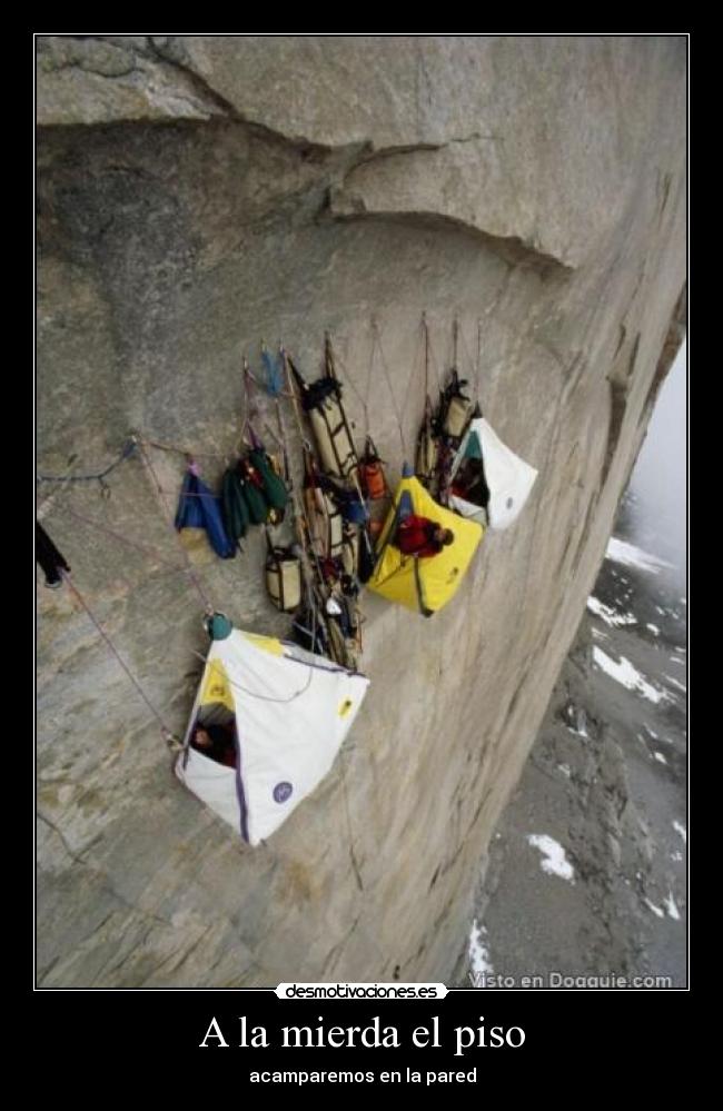 A la mierda el piso -