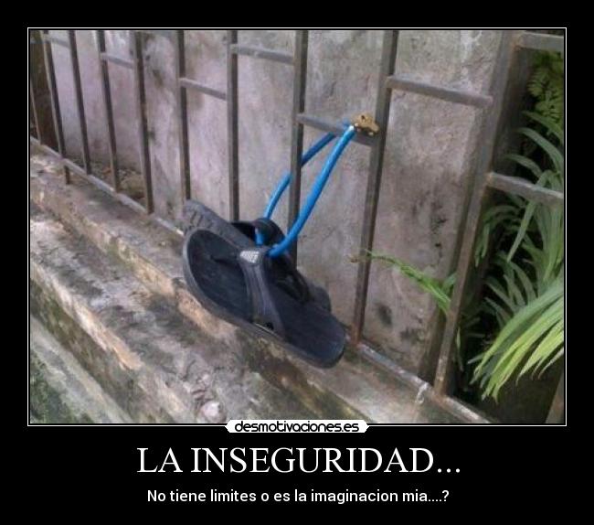 LA INSEGURIDAD... - No tiene limites o es la imaginacion mia....?