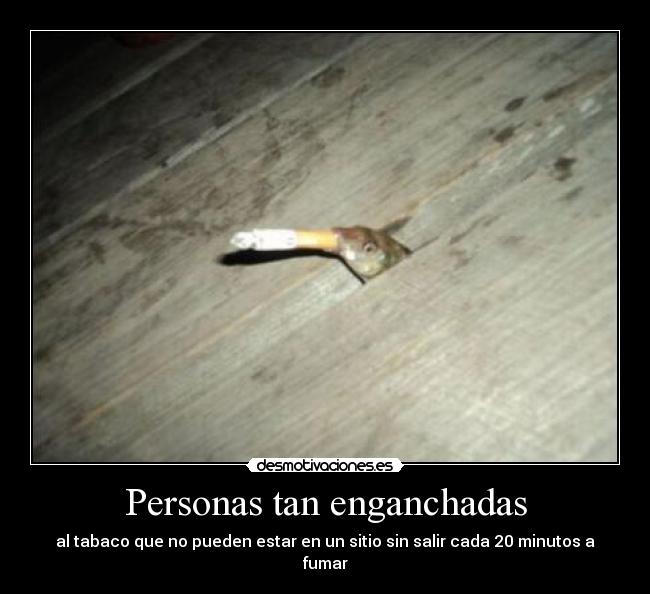 Ha dejado a fumar se ha empeorado el estado