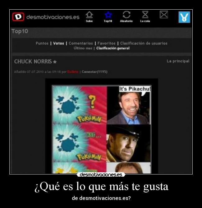 ¿Qué es lo que más te gusta -