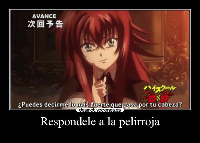 Respondele a la pelirroja -