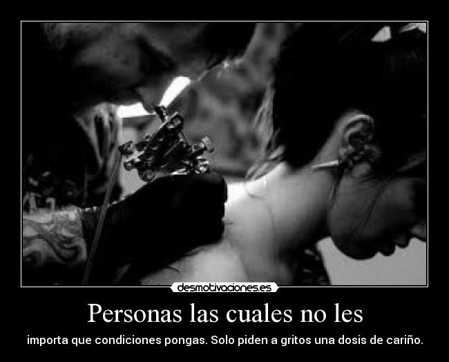 Personas las cuales no les - 