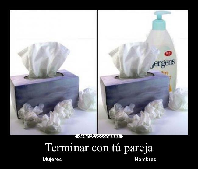 Terminar con tú pareja - Mujeres                                                            Hombres