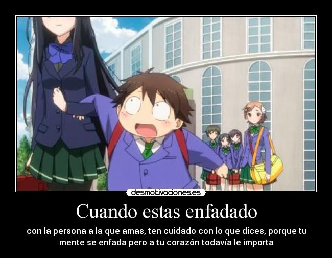 carteles accel world haru amor enfadado persona corazon mente desmotivaciones