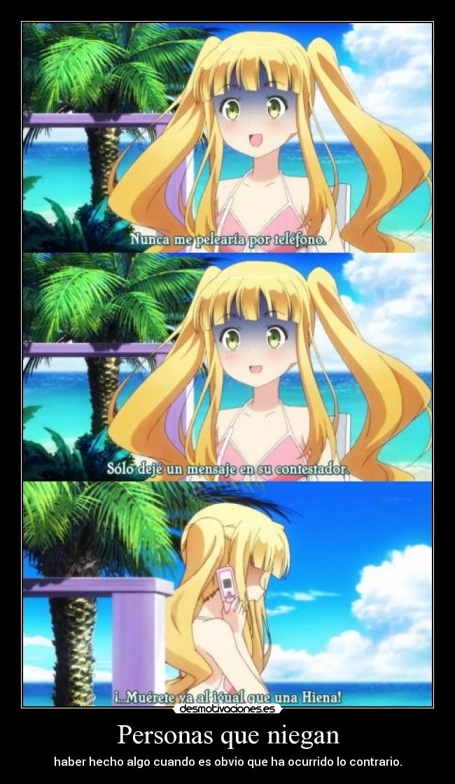 Personas que niegan -