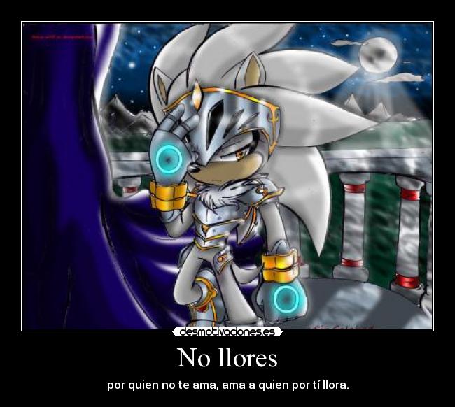 No llores - por quien no te ama, ama a quien por tí llora.