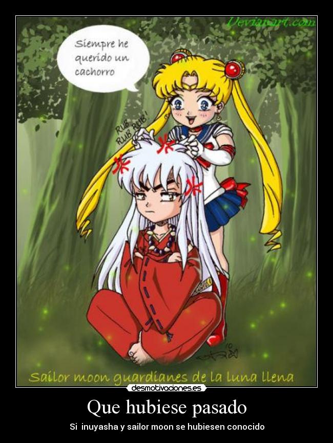 Que hubiese pasado - Si inuyasha y sailor moon se hubiesen conocido